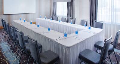 Meeting Room with U-shaped Table set-up