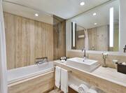 Guest Bathroom with Bathtub and Shower