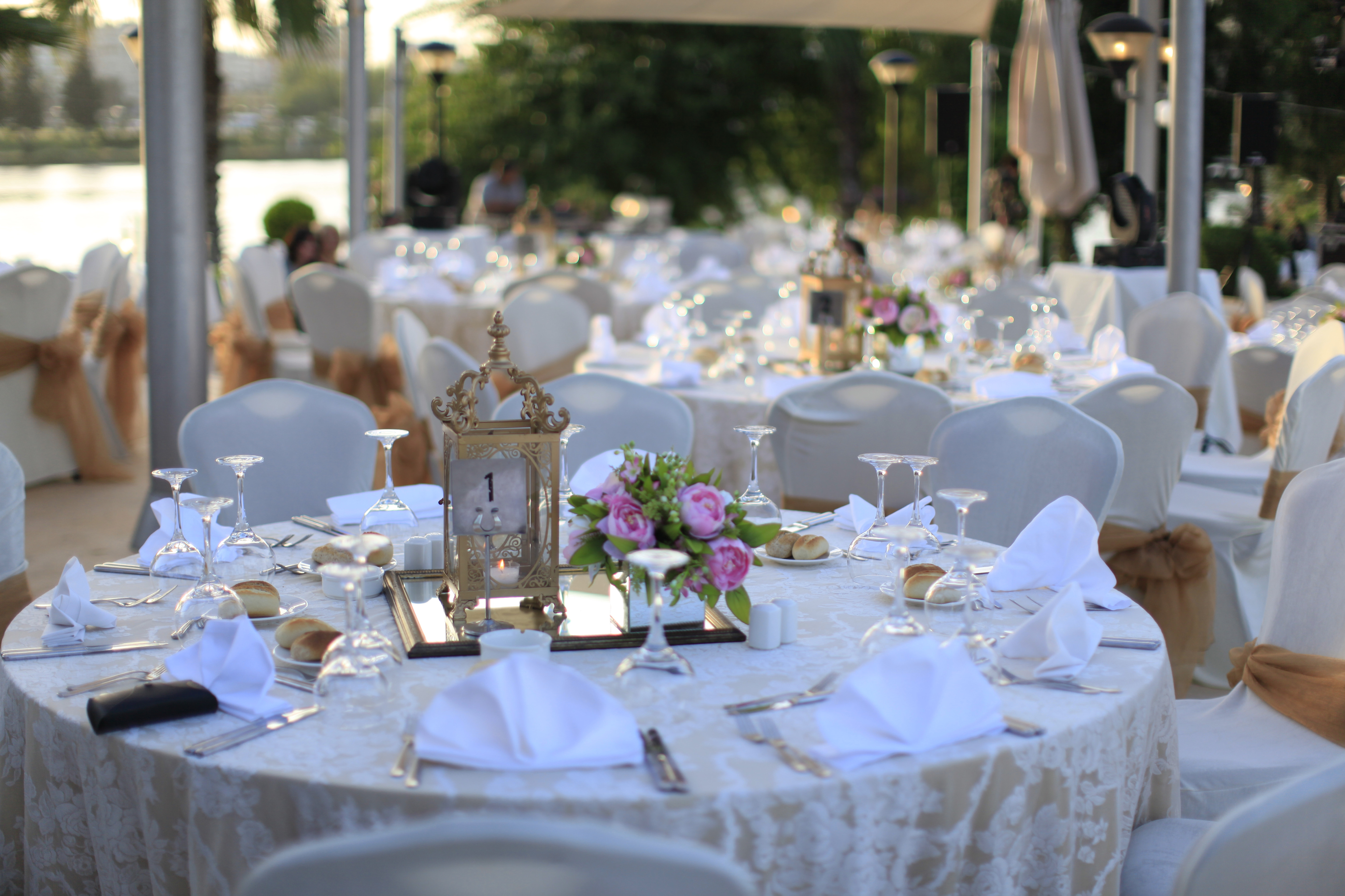 Wedding Event Table Arrangement
