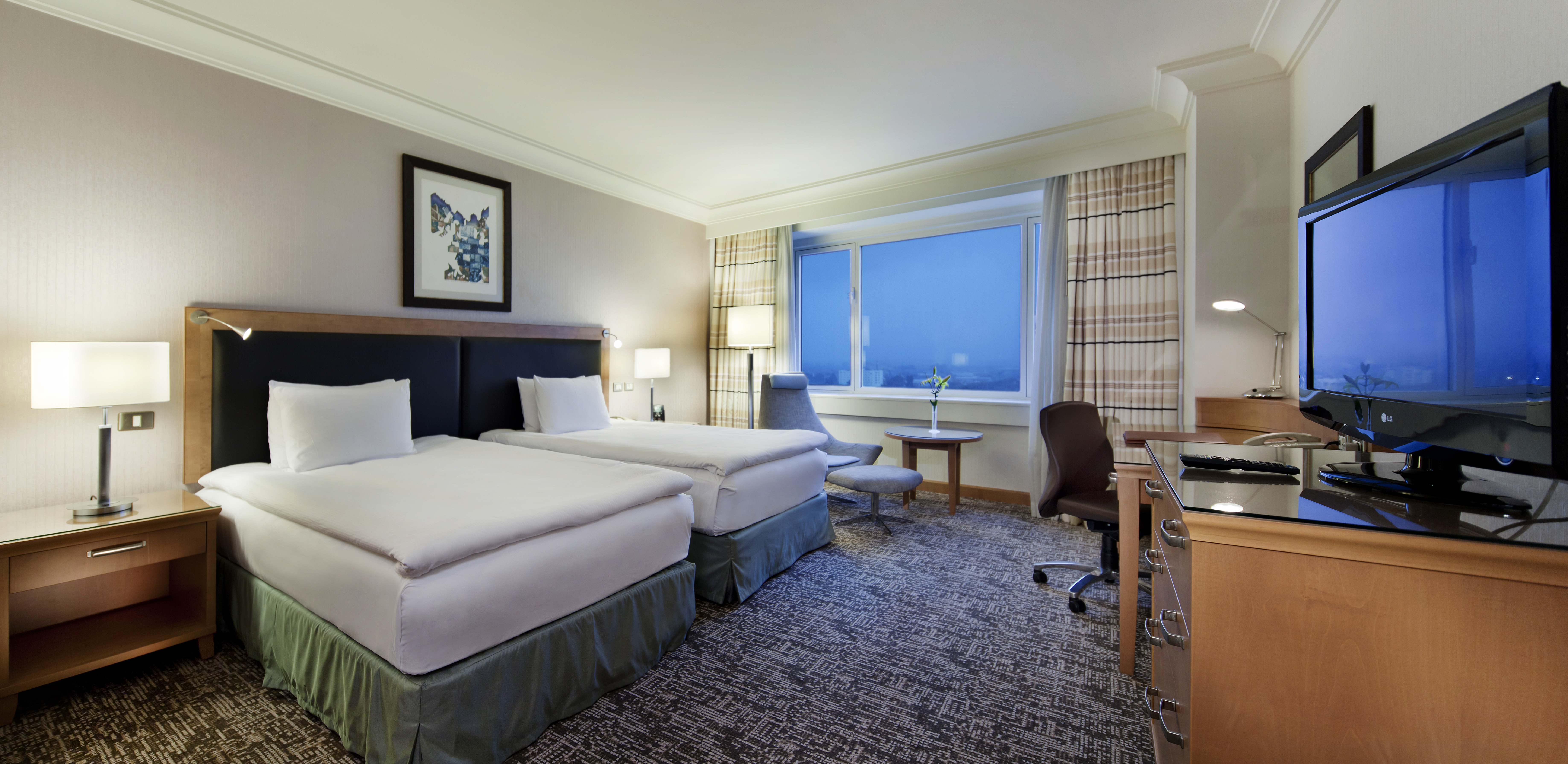 Adana HiltonSA Twin Guest Room with City Views