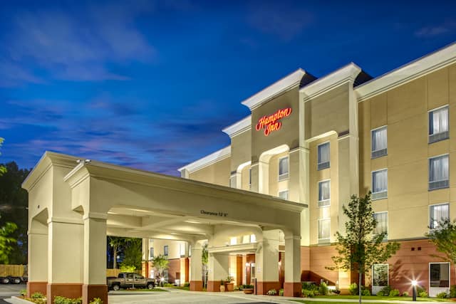 Hotel Exterior at Night