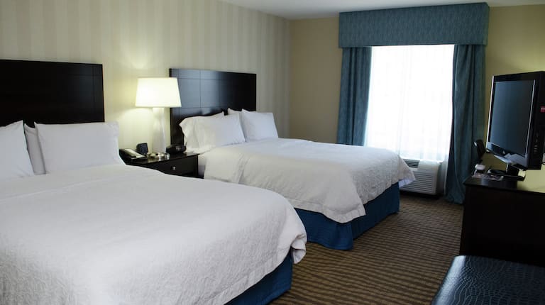 Two Queen Mobility & Hearing Accessible Guestroom