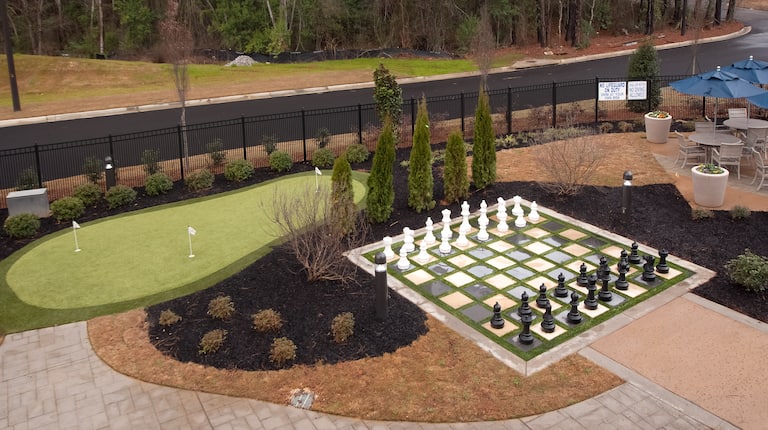  Chess Board and Putting Green  