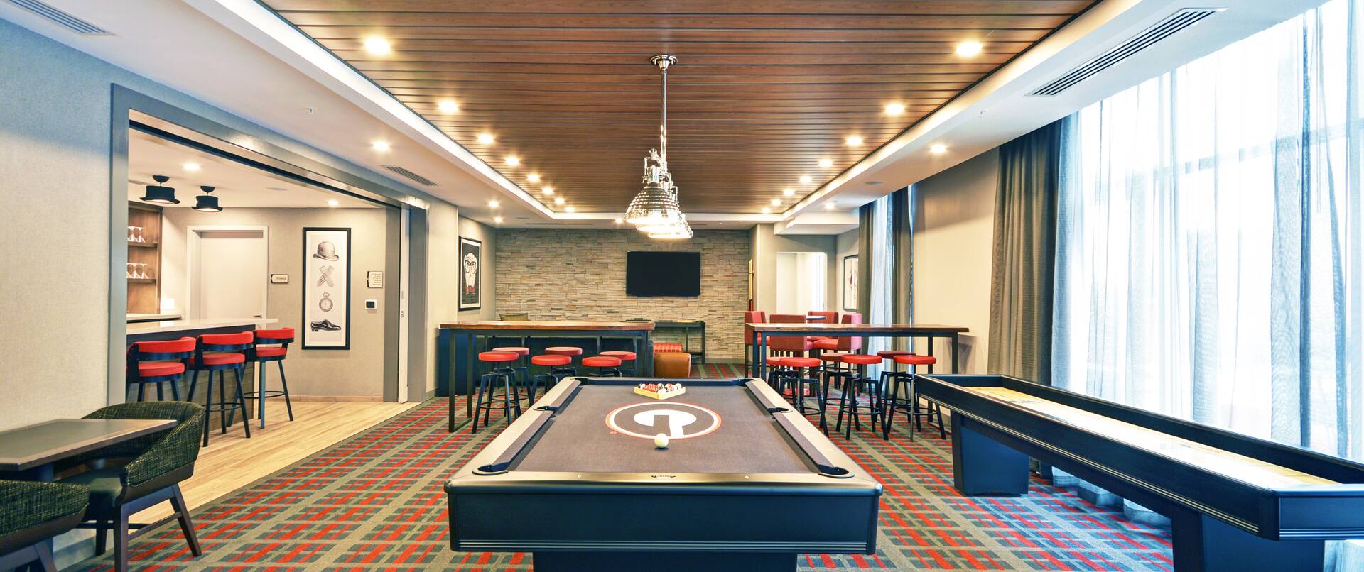 Lobby Games Area with Pool Table