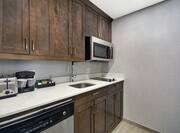 Suite Kitchen with Fridge, Microwave, Stove Top, Toaster and Dishwasher