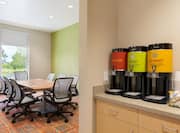 Meeting Room With Coffee Station