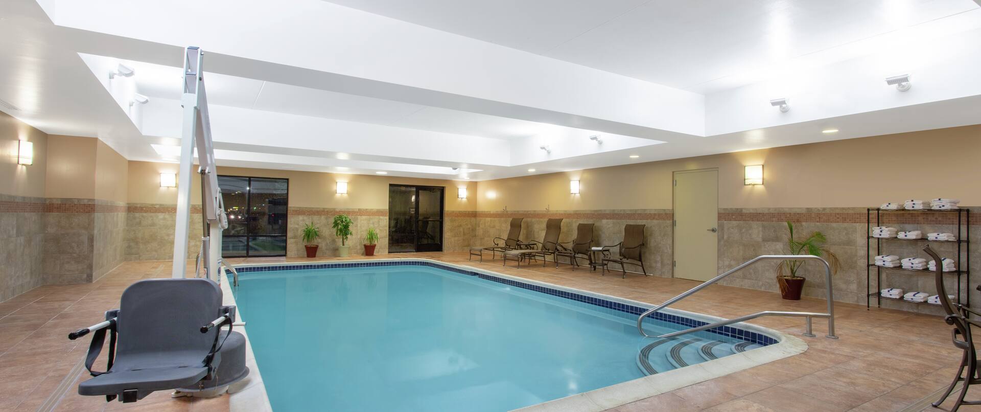 Indoor Pool With Accessible Chair Lift