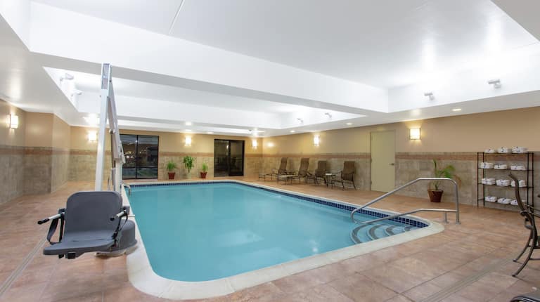 Indoor Pool With Accessible Chair Lift