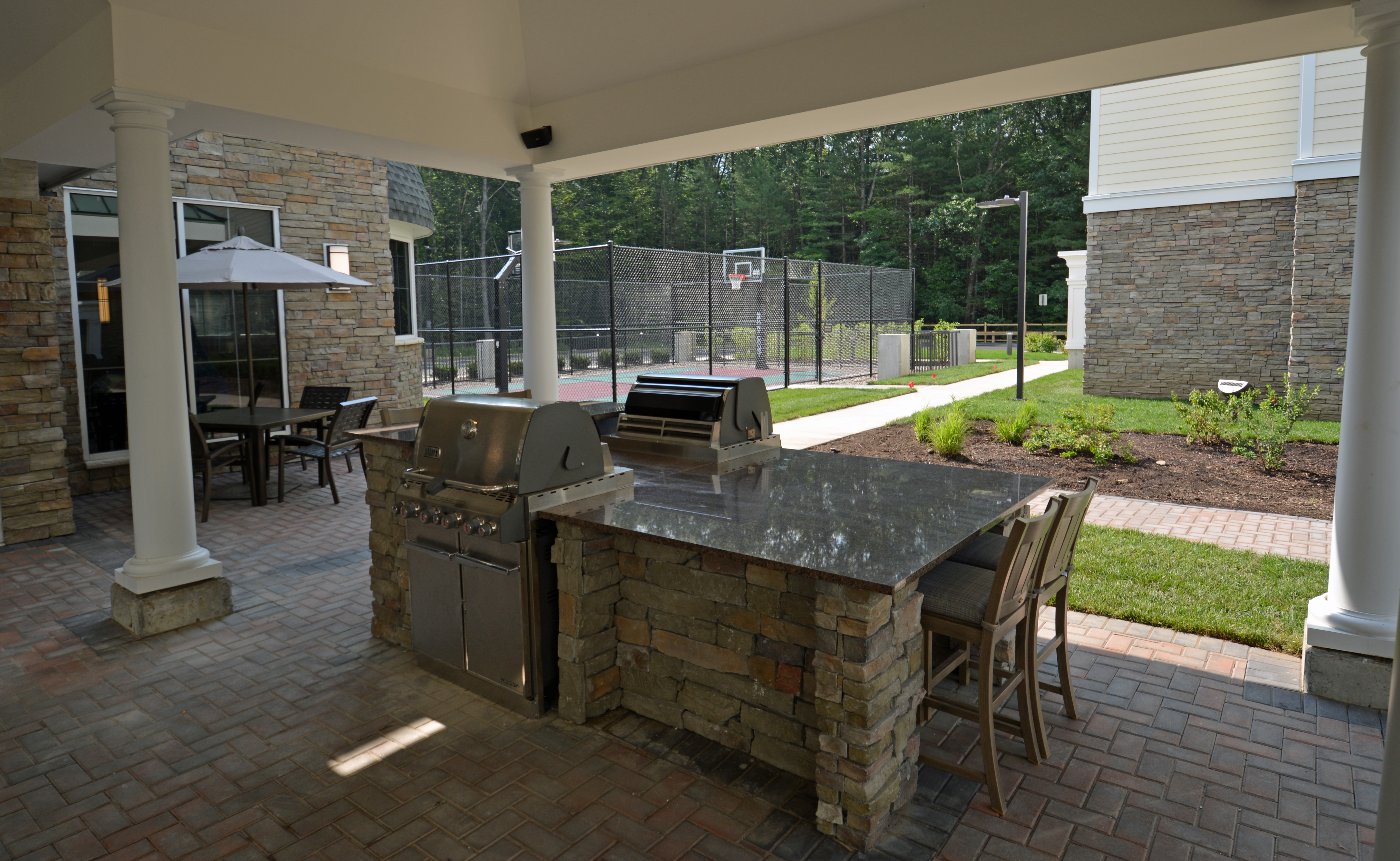 Outdoor Covered Grill and Patio