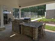 Outdoor Covered Grill and Patio