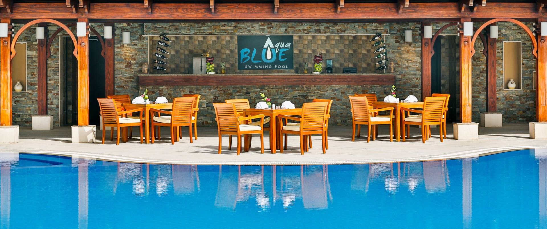 Aqua Blue Pool Bar   