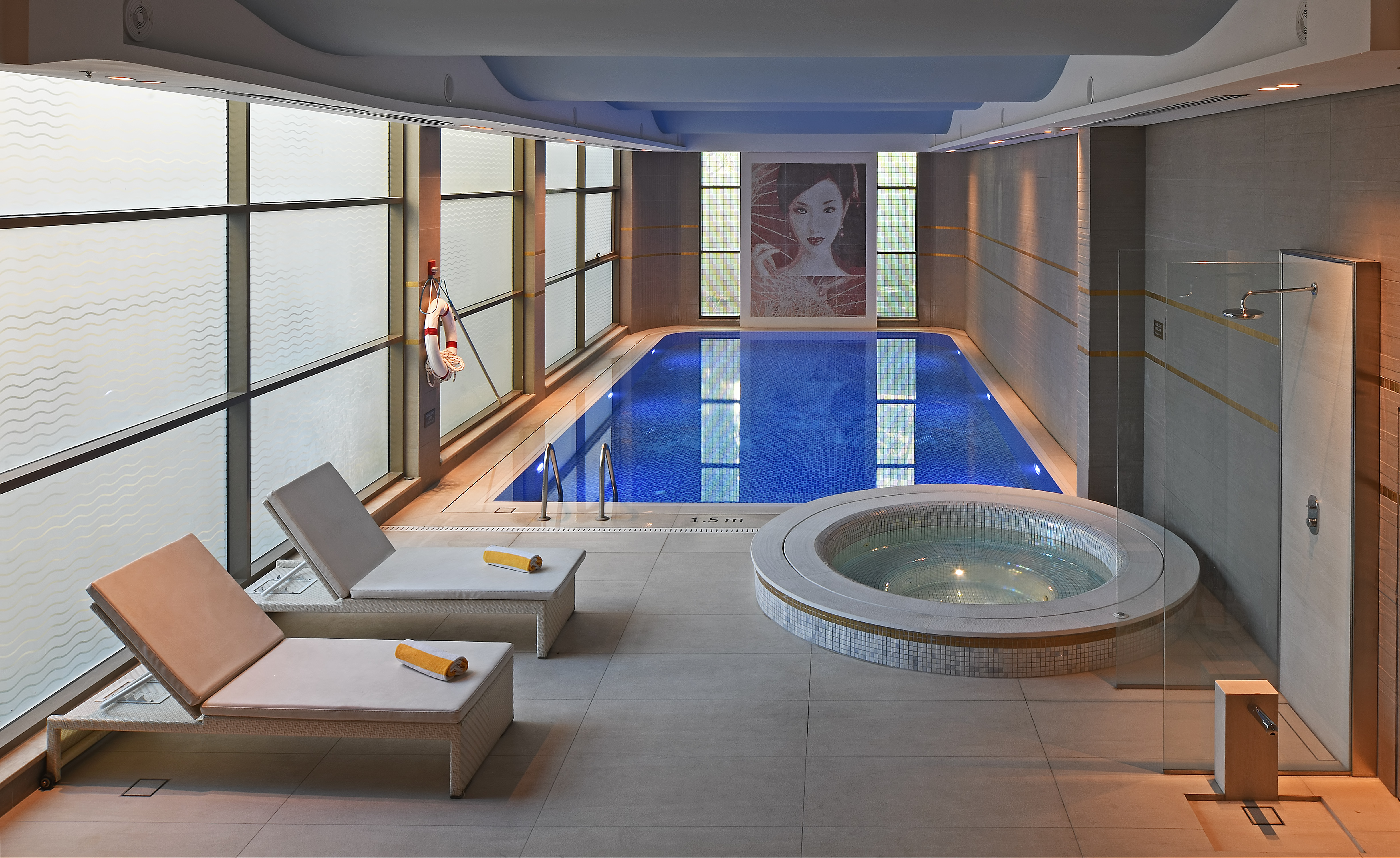 spa indoor pool and whirlpool