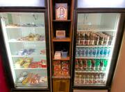 Refrigerators in Pavilion Pantry snack shop.