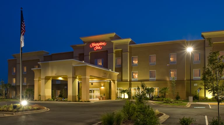 Hotel Exterior at Night