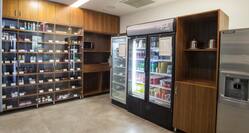 Pantry with Snacks, Beverages and Toiletries 