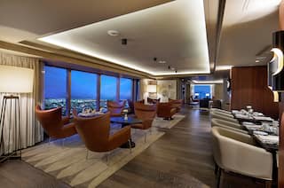 Executive Lounge Seating with City View  