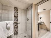 One bedroom suite bathroom with shower