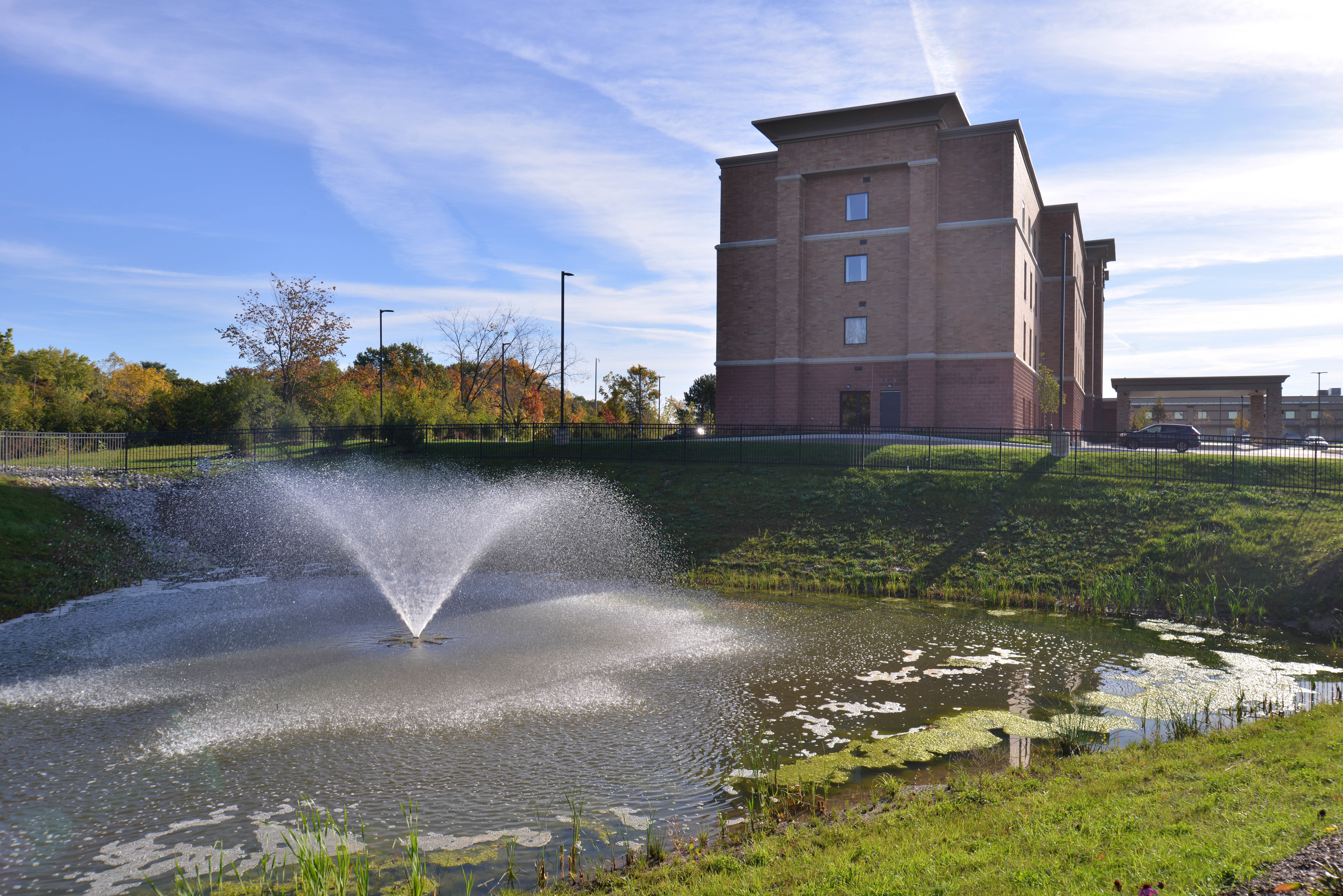 Exterior with Water Fountain View  