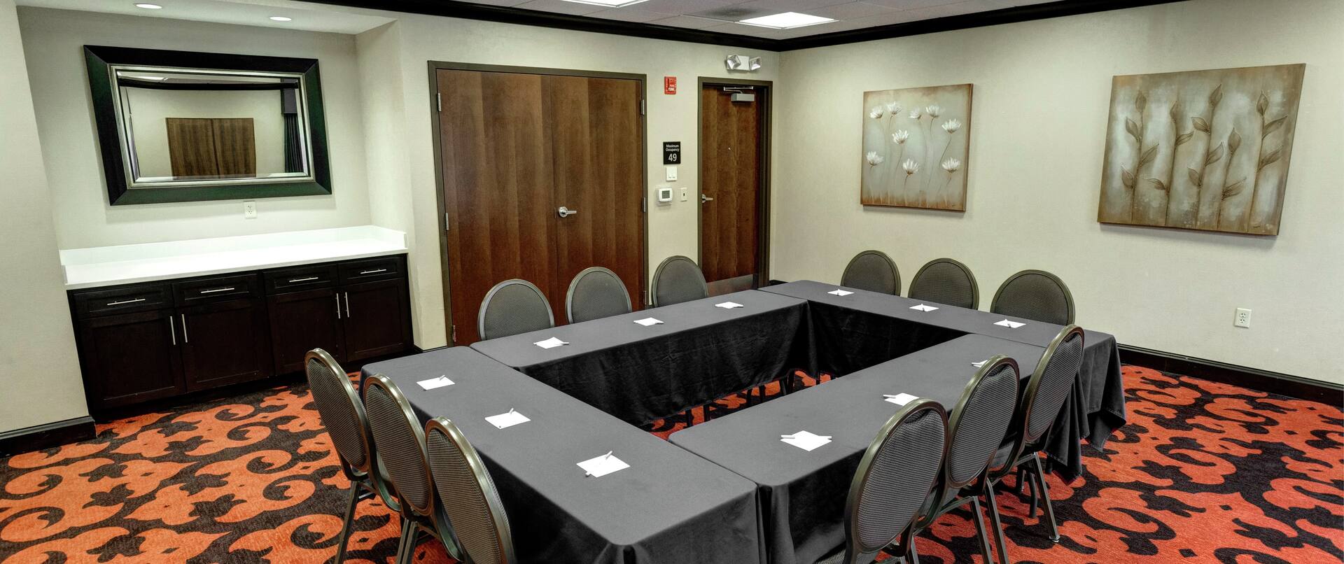 Hollow Square Meeting Setup in Shark River Room