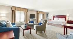 Accessible Single King Guestroom Suite Lounge Area View