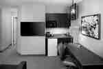Suite Living Area with Kitchenette and Flat Screen TV