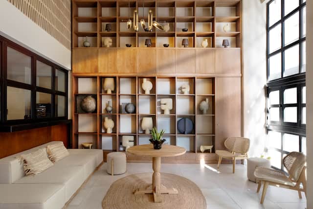 Sitzgelegenheiten in der Lobby