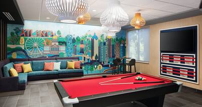 Lobby With Pool Table