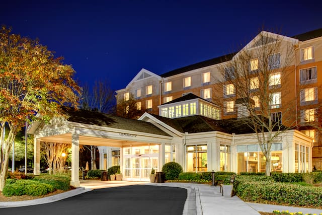 Hotel Exterior at Dusk