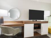TV and Workspace in Guest Room