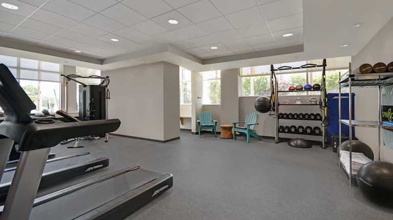 fitness center.  airport hotel