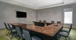 meeting room with u shape layout.  hotel with meeting room