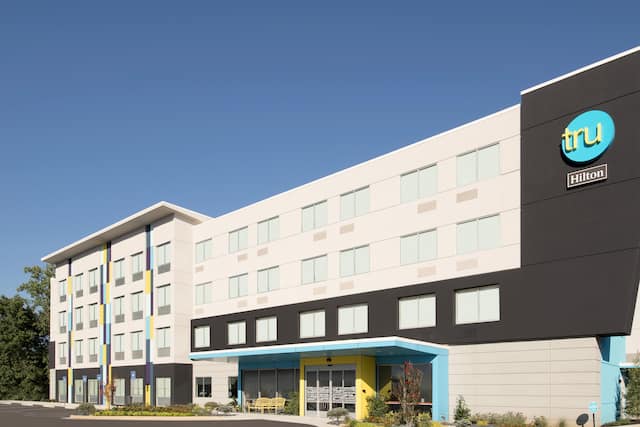 Angled View of Hotel Exterior