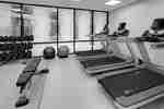 Fitness center with cardio machines