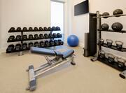 Weights in Fitness Center