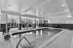 Long shot of indoor pool