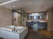 Suite Bathroom With Tub & Shower