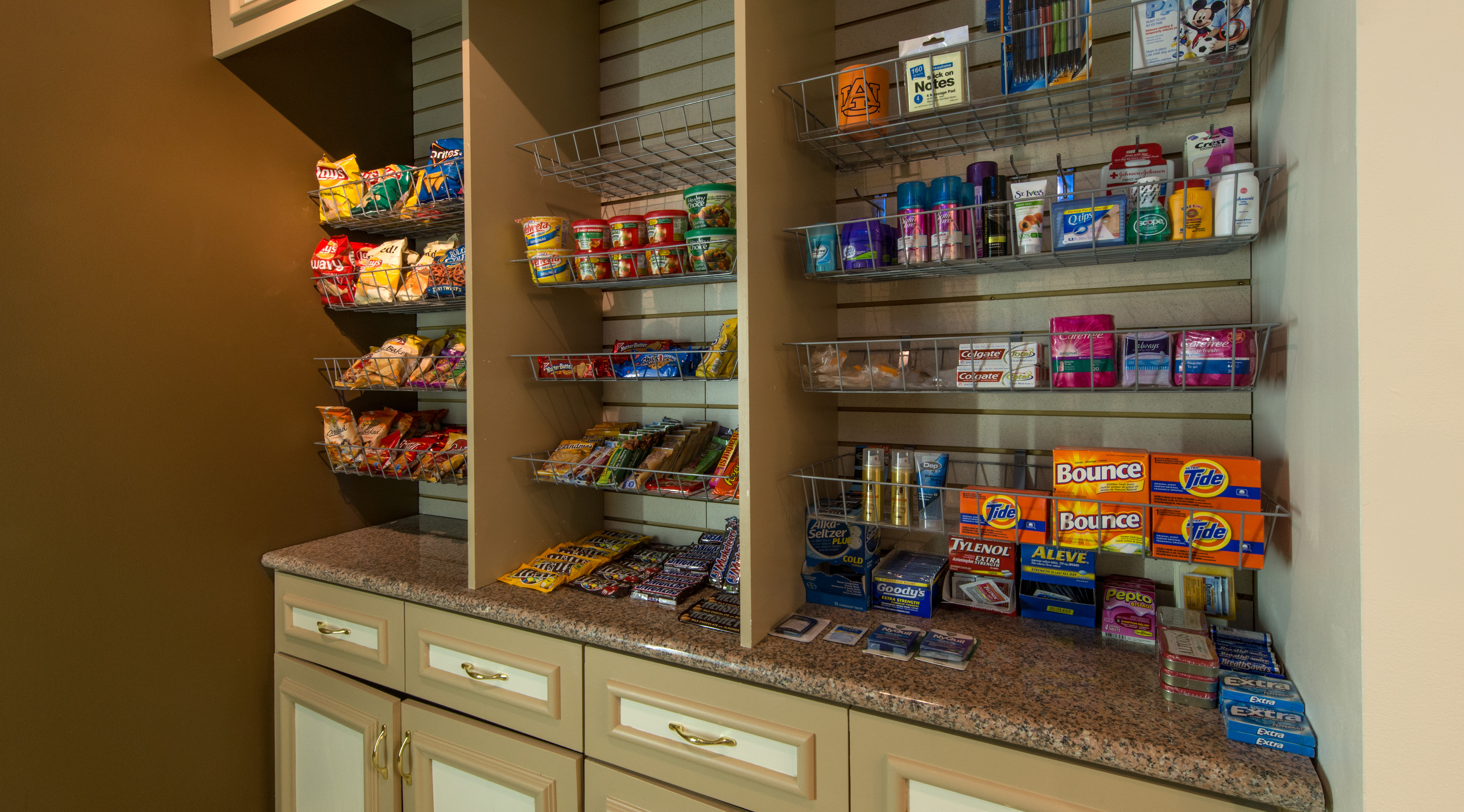 Pavilion Pantry with snacks and sundries.