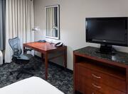King Guestroom Desk and TV Area