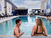 guests at outdoor pool