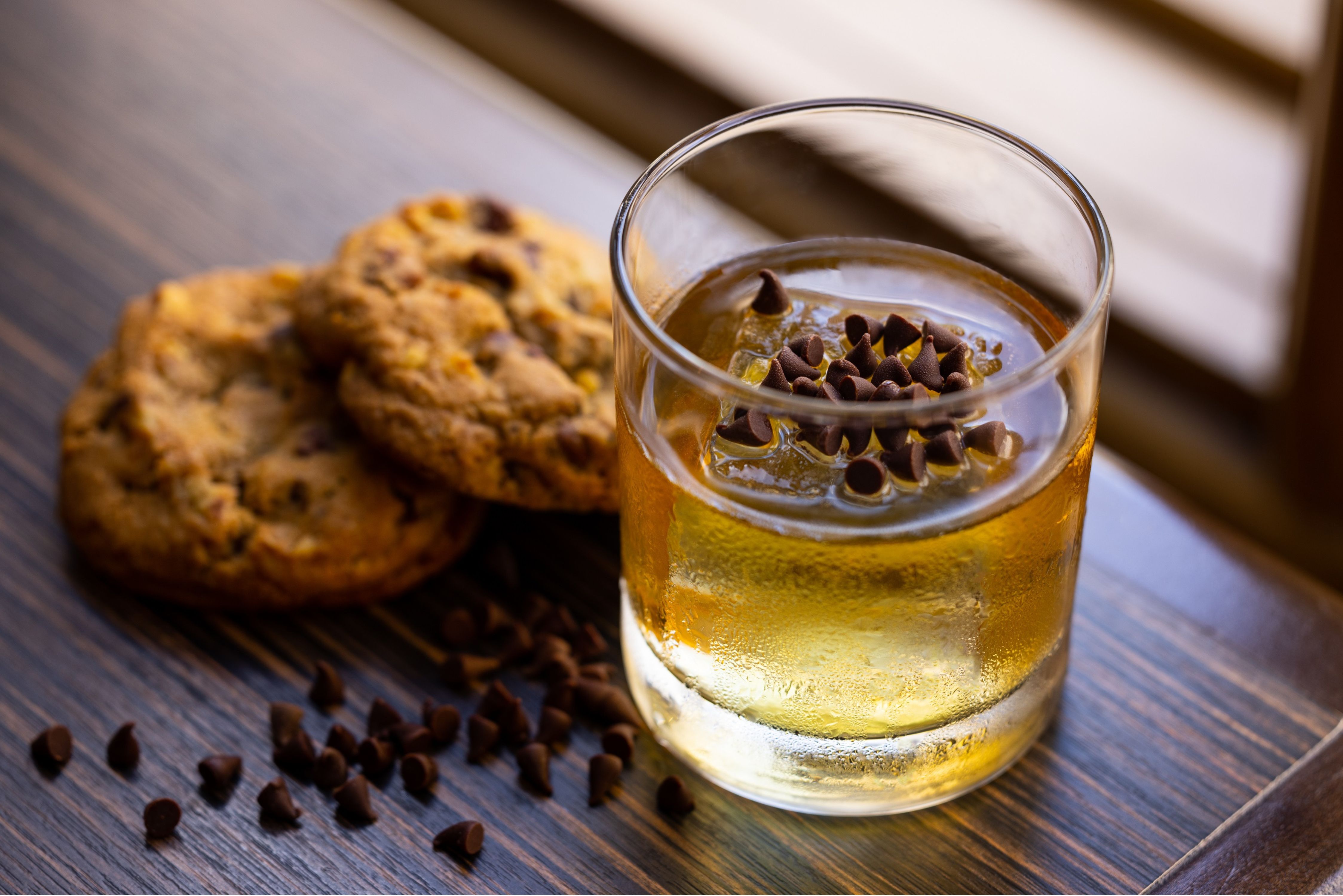 DoubleTree cookies and old fashioned drink