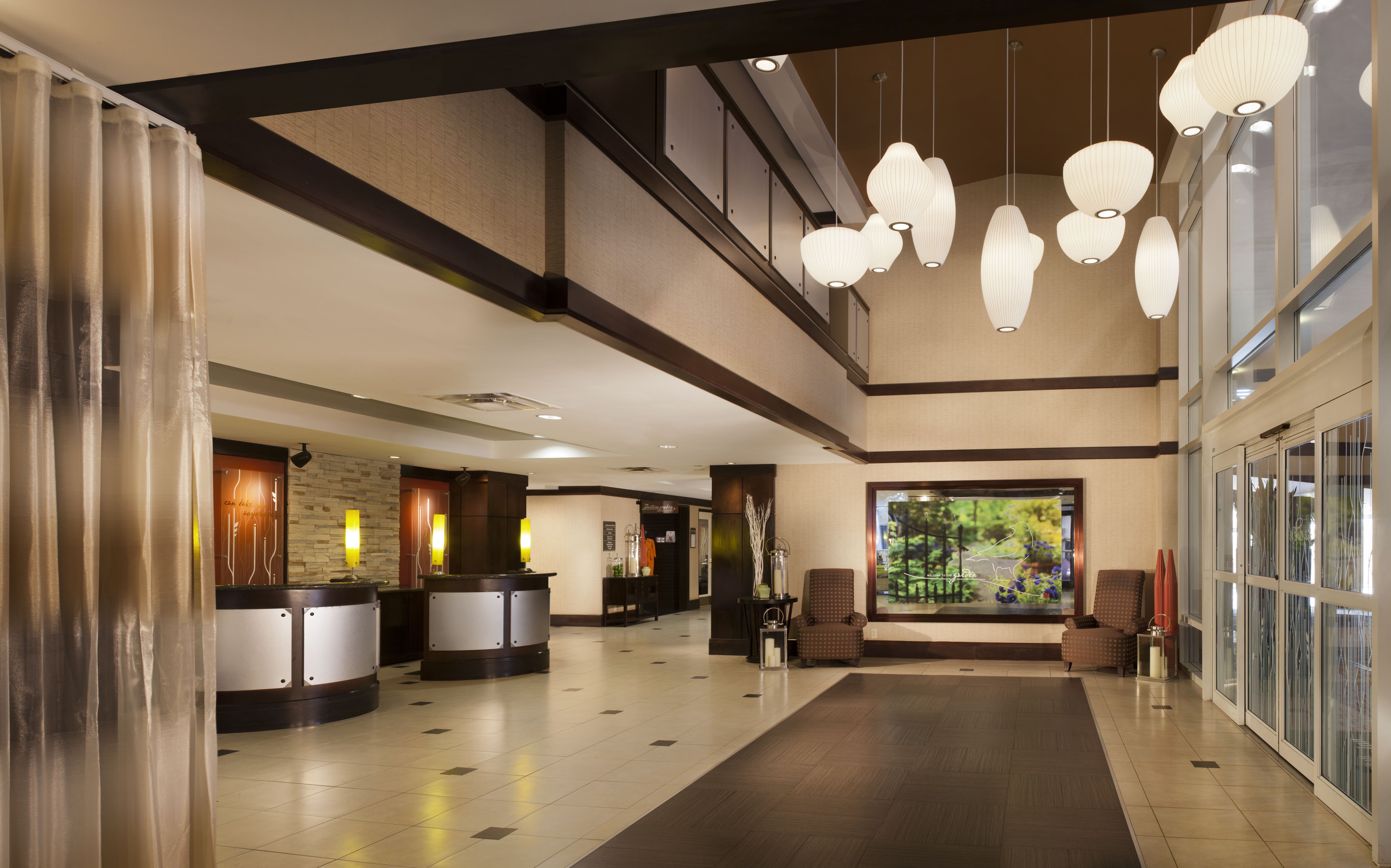 Lobby entry and front desk.