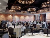 Ballroom With Round Banquet Tables