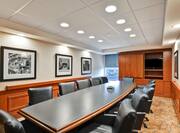 Boardroom with Conference Table and Leather Chairs