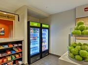 On-Site Snack Shop with Fruit Bowl, Snack Shelves and Cool Drinks Refridgerator