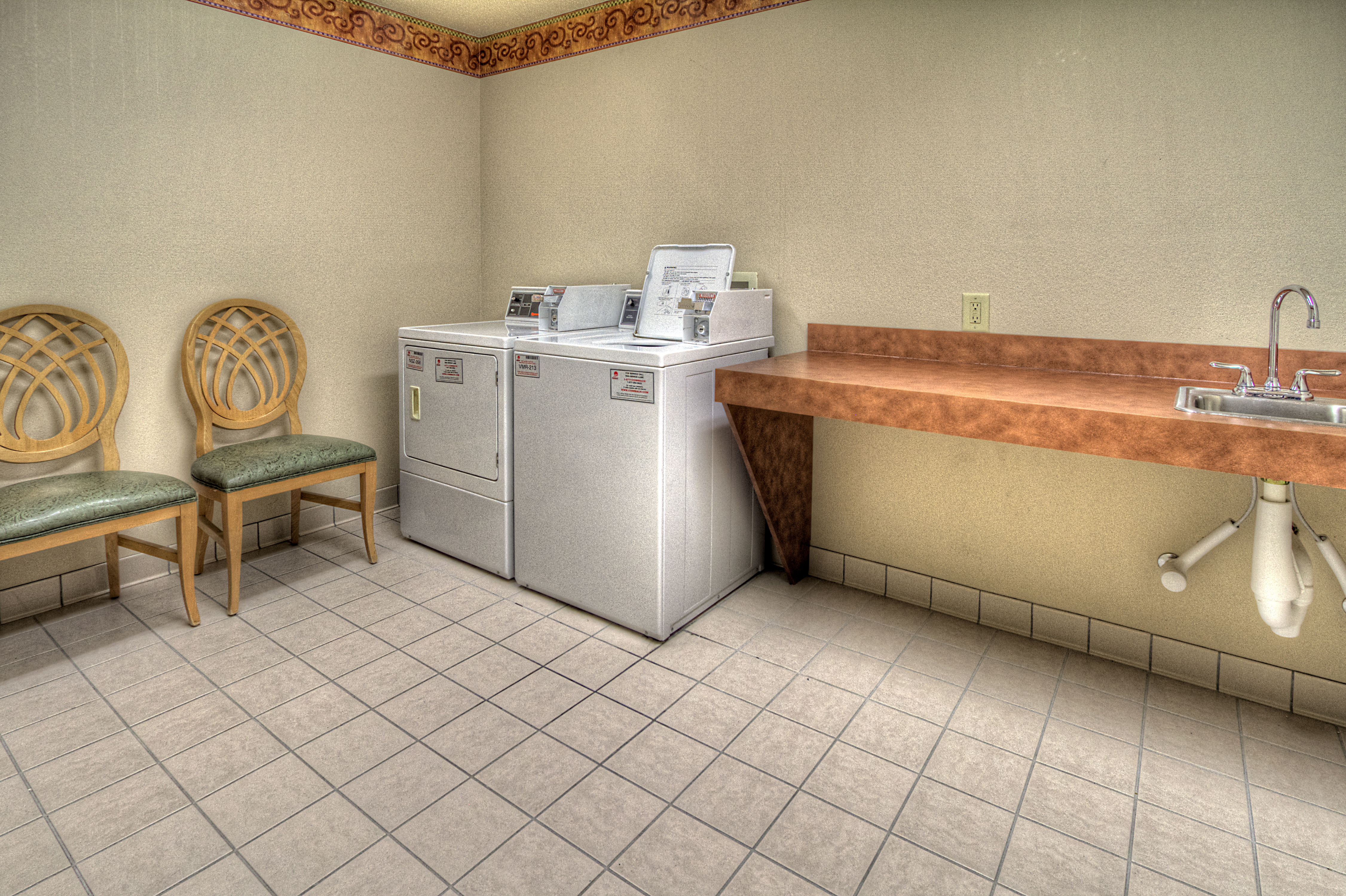 Guest laundry area