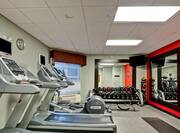 Fitness center treadmills