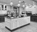 Buffet breakfast area