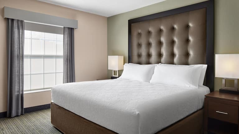 Large Bed in Hotel Guest Room