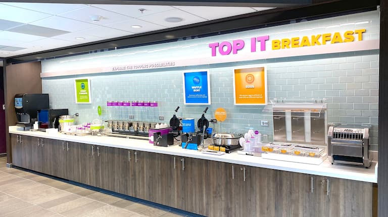 Breakfast Area with Waffle Makers