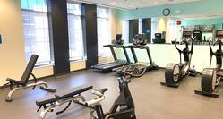 Exercise Bikes and Treadmills at the Fitness Center 